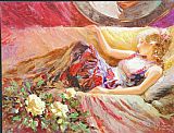 Vladimir Volegov Yellow Roses painting